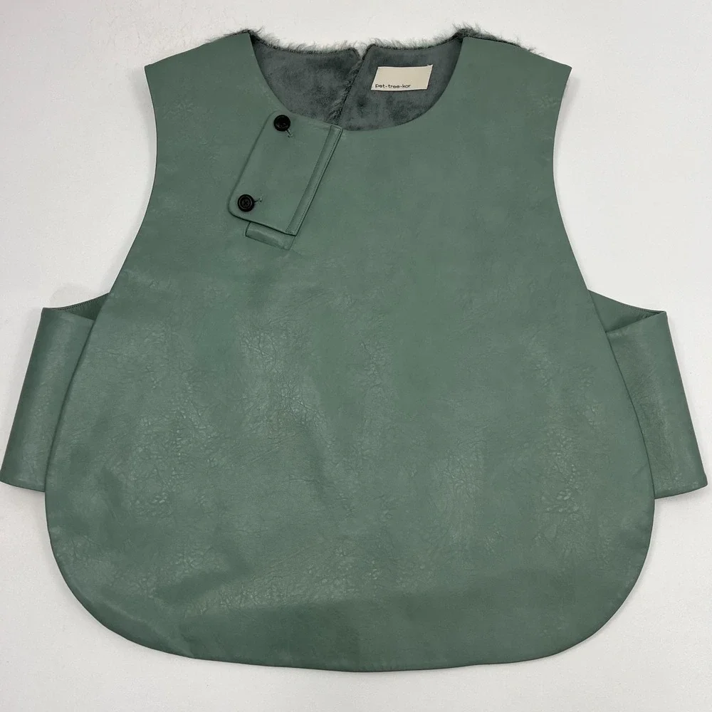 Pet-tree-kor Plank Root Vest Sage‎ Green Mens 48 (Large) Cybercore Urban Modern